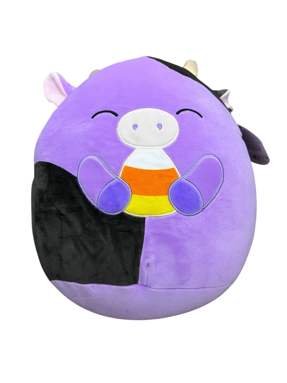 Original Squishmallows 12" Alexie The Cow With Candy Corn Halloween